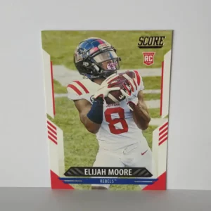 Panini Score Football 2021 | #337 Elijah Moore - Ole Miss Rebels | Rookie Card