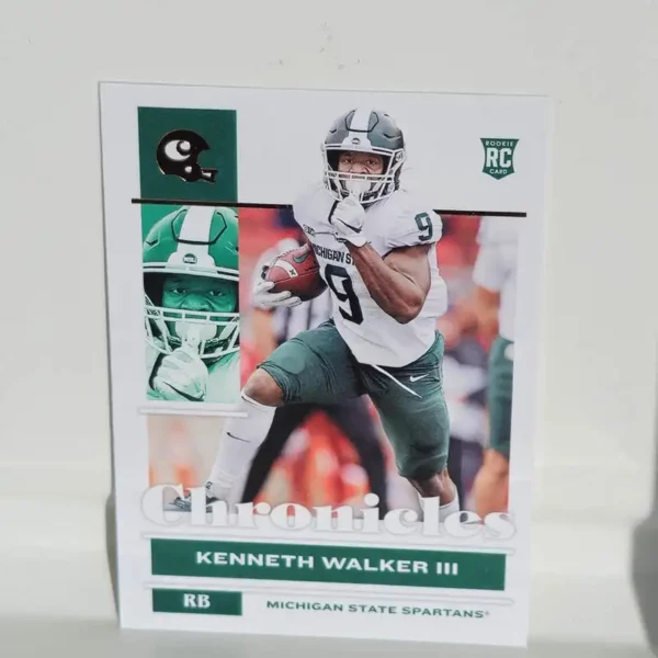 Panini Chronicles Draft Picks Football 2022 | #19 Kenneth Walker III - Michigan State Spartans | Bronze Chronicles Rookie Card