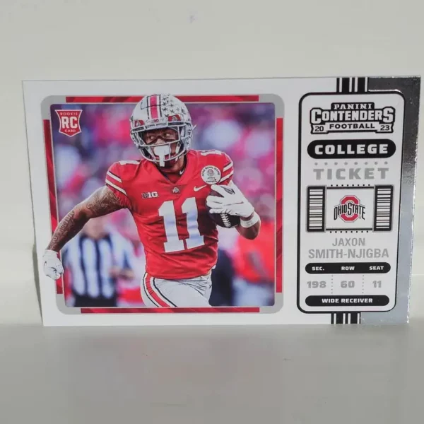 Panini Chronicles Draft Picks Football 2023 | #15 Jaxon Smith-Njigba - Ohio State Buckeyes | Contenders College Ticket Rookie Card