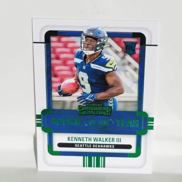 Panini Contenders Football 2022 | #ROY-KWA Kenneth Walker III - Seattle Seahawks | Emerald Rookie of the Year Contenders