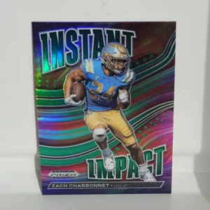 Panini Prizm Draft Picks Football 2023 | #II-21 Zach Charbonnet - UCLA Bruins | Green Instant Impact Rookie Card