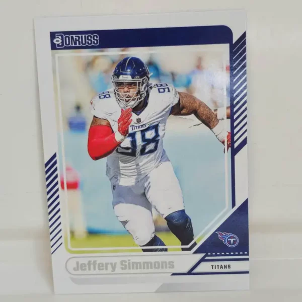 Panini Donruss Football 2024 | #179 Jeffery Simmons - Tennessee Titans