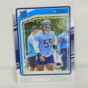 Panini Donruss Football 2024 | #340 J.C. Latham - Tennessee Titans | Rated Rookie