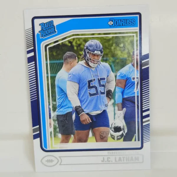 Panini Donruss Football 2024 | #340 J.C. Latham - Tennessee Titans | Rated Rookie