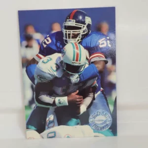 Pro Set Platinum Football 1991 | #82 Pepper Johnson - New York Giants