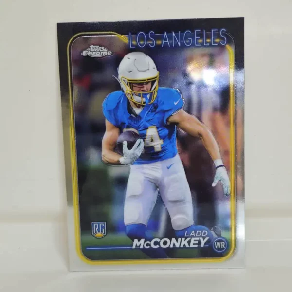 Topps Chrome Football 2024 | #212 Ladd McConkey - Los Angeles Chargers | Rookie Card