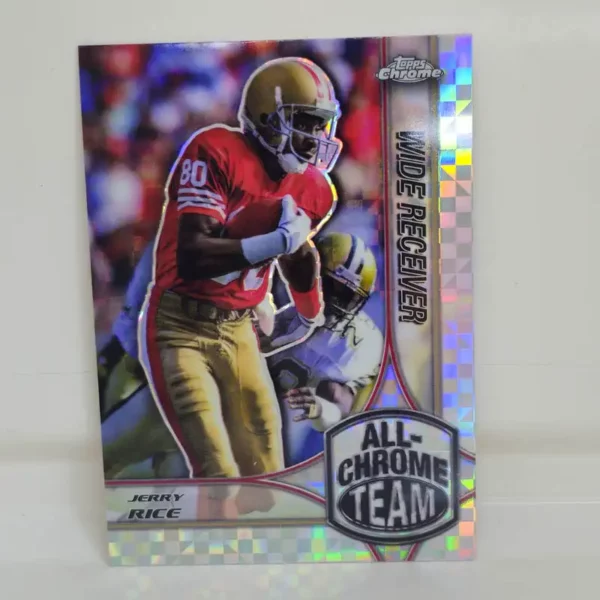 Topps Chrome Football 2024 | #ACT-4 Jerry Rice - San Francisco 49ers | X-Fractor All-Chrome Team