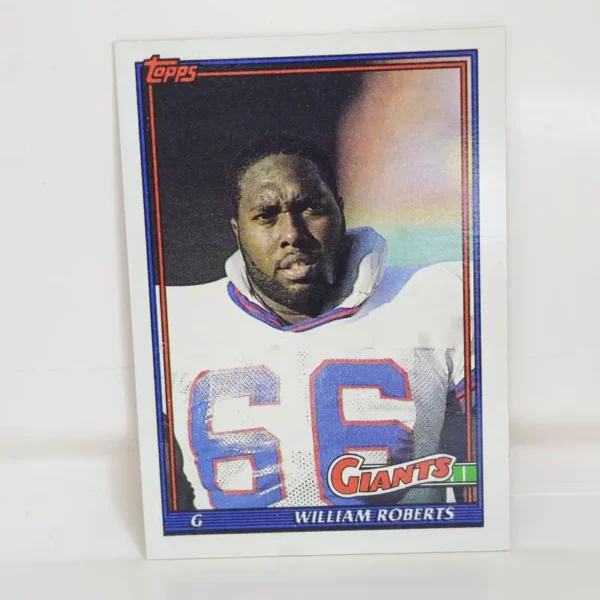 Topps Football 1991 | #15 William Roberts - New York Giants