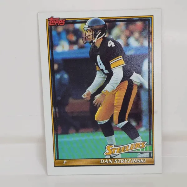 Topps Football 1991 | #296 Dan Stryzinski - Pittsburgh Steelers