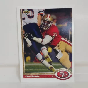 Upper Deck Football 1991 | #492 Chet Brooks - San Francisco 49ers