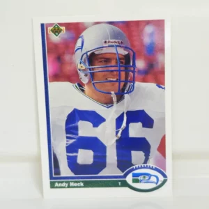 Upper Deck Football 1991 | #495 Andy Heck - Seattle Seahawks