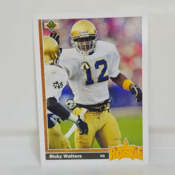 Upper Deck Football 1991 | #9 Ricky Watters - San Francisco 49ers | Star Rookie
