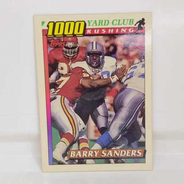 Topps Football 1991 | #2 Barry Sanders - Detroit Lions | 1000 Yard Club