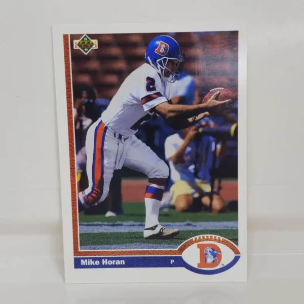 Upper Deck Football 1991 | #313 Mike Horan - Denver Broncos