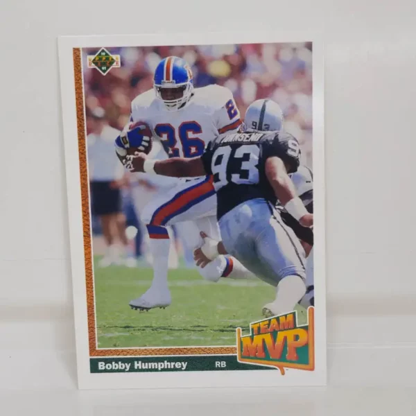 Upper Deck Football 1991 | #459 Bobby Humphrey - Denver Broncos | Team MVP