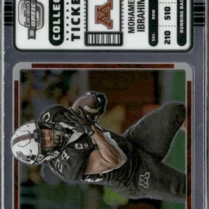 Panini Chronicles Draft Picks Football 2023 | #19 Mohamed Ibrahim - Minnesota Golden Gophers | Contenders Optic College Ticket Rookie Card