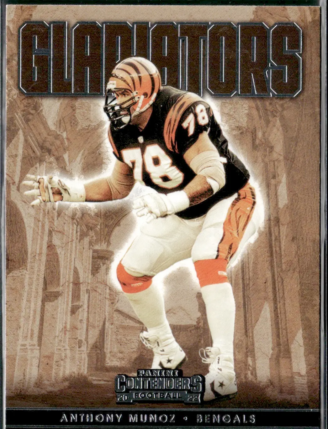 Panini Contenders Football 2022 | #GLD-AMU Anthony Munoz - Cincinnati Bengals | Gladiators