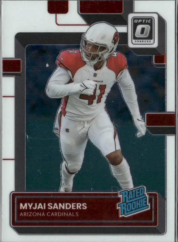 Panini Donruss Optic Football 2022 | #284 Myjai Sanders - Arizona Cardinals | Rated Rookie