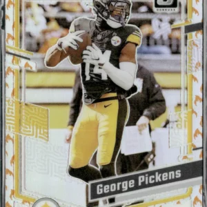 Panini Donruss Optic Football 2023 | #160 George Pickens - Pittsburgh Steelers | SSP Fire Emoji Prizm