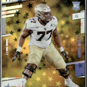 Panini Prestige Football 2022 | #381 Zion Johnson - Los Angeles Chargers | Xtra Points Astral Rookie Card