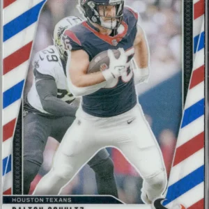 Panini Prizm Football 2024 | #115 Dalton Schultz - Houston Texans | Red White and Blue Prizm