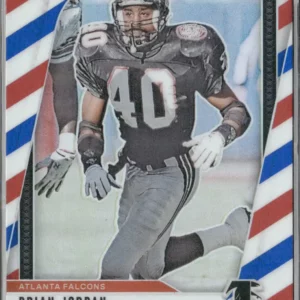 Panini Prizm Football 2024 | #17 Brian Jordan - Atlanta Falcons | Red White and Blue Prizm