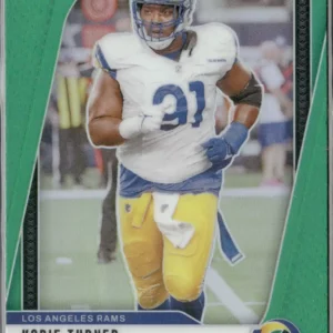Panini Prizm Football 2024 | #171 Kobie Turner - Los Angeles Rams | Green Prizm