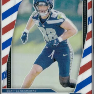 Panini Prizm Football 2024 | #304 AJ Barner - Seattle Seahawks | Red White and Blue Prizm Rookie Card