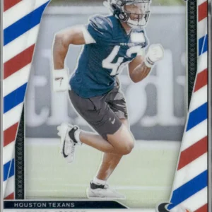 Panini Prizm Football 2024 | #346 Jawhar Jordan - Houston Texans | Red White and Blue Prizm Rookie Card