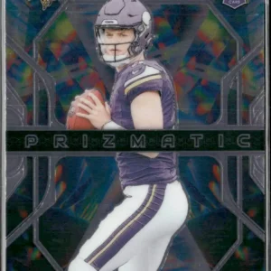 Panini Prizm Football 2024 | #8 J.J. McCarthy - Minnesota Vikings | Prizmatic Rookie Card
