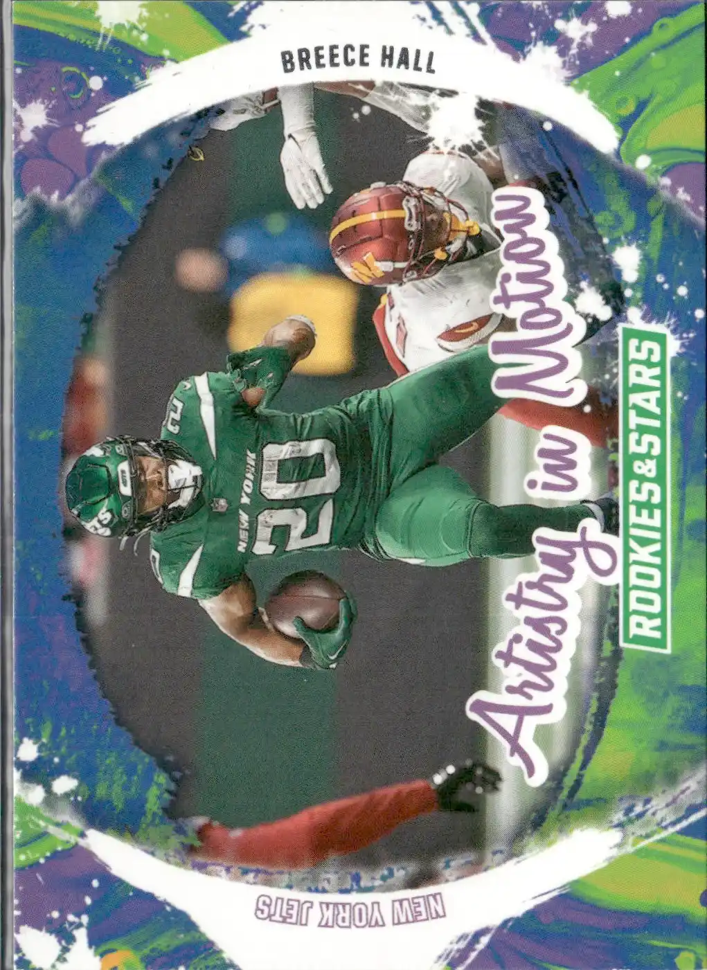 Panini Rookies & Stars Football 2024 | #AIM-BHL Breece Hall - New York Jets | Artistry In Motion