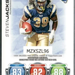 Topps Attax 2010 | #NNO Steven Jackson - St. Louis Rams | Code Card