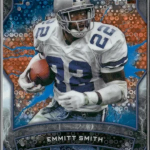 Topps Resurgence Football 2024 | #24 Emmitt Smith - Dallas Cowboys | Blue and Orange Spark