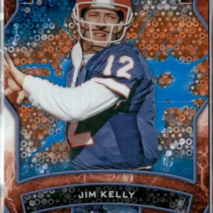 Topps Resurgence Football 2024 | #9 Jim Kelly - Buffalo Bills | Blue and Orange Spark