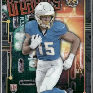 Topps Resurgence Football 2024 | #CB-7 Ladd McConkey - Los Angeles Chargers | Circuit Breakers Rookie Card