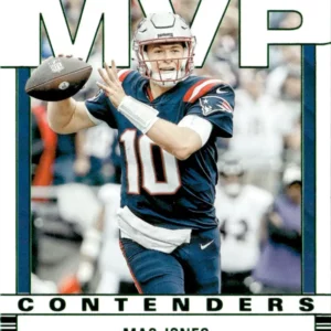 Panini Contenders Football 2022 | #MVP-MJO Mac Jones - New England Patriots | Emerald MVP Contenders