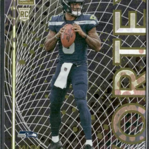 Panini Donruss Football 2025 | #12 Jalen Milroe - Seattle Seahawks | Vortex Rookie Card