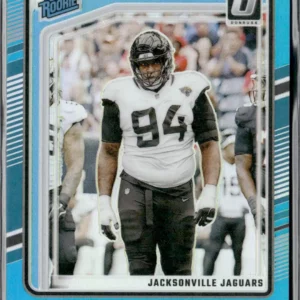 Panini Donruss Optic Football 2024 | #269 Maason Smith - Jacksonville Jaguars | Aqua 291/299 Rated Rookie