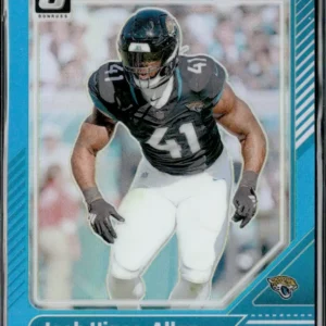 Panini Donruss Optic Football 2024 | #93 Josh Hines-Allen - Jacksonville Jaguars | Aqua 184/299