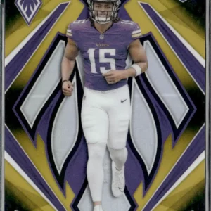 Panini Phoenix Football 2024 | #174 Dallas Turner - Minnesota Vikings | Gold Fade 49/125 Rookie Card