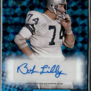 Topps Finest Football 2024 | FBA-BL Bob Lilly - Dallas Cowboys | Flashback Autograph Blue Checkerboard Refractor 10/99