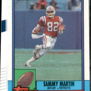 Topps Football 1990 | #422 Sammy Martin - New England Patriots | Chewing-gum