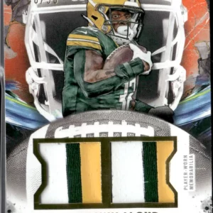 Topps Inception Football 2024 | #SM-ML Marshawn Lloyd - Green Bay Packers | Source Materials Orange Dual Patch 3 Colors 48/50 Rookie Card