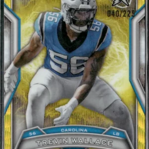 Topps Resurgence Football 2024 | #116 Trevin Wallace - Carolina Panthers | Yellow Surge 40/225 Rookie Card